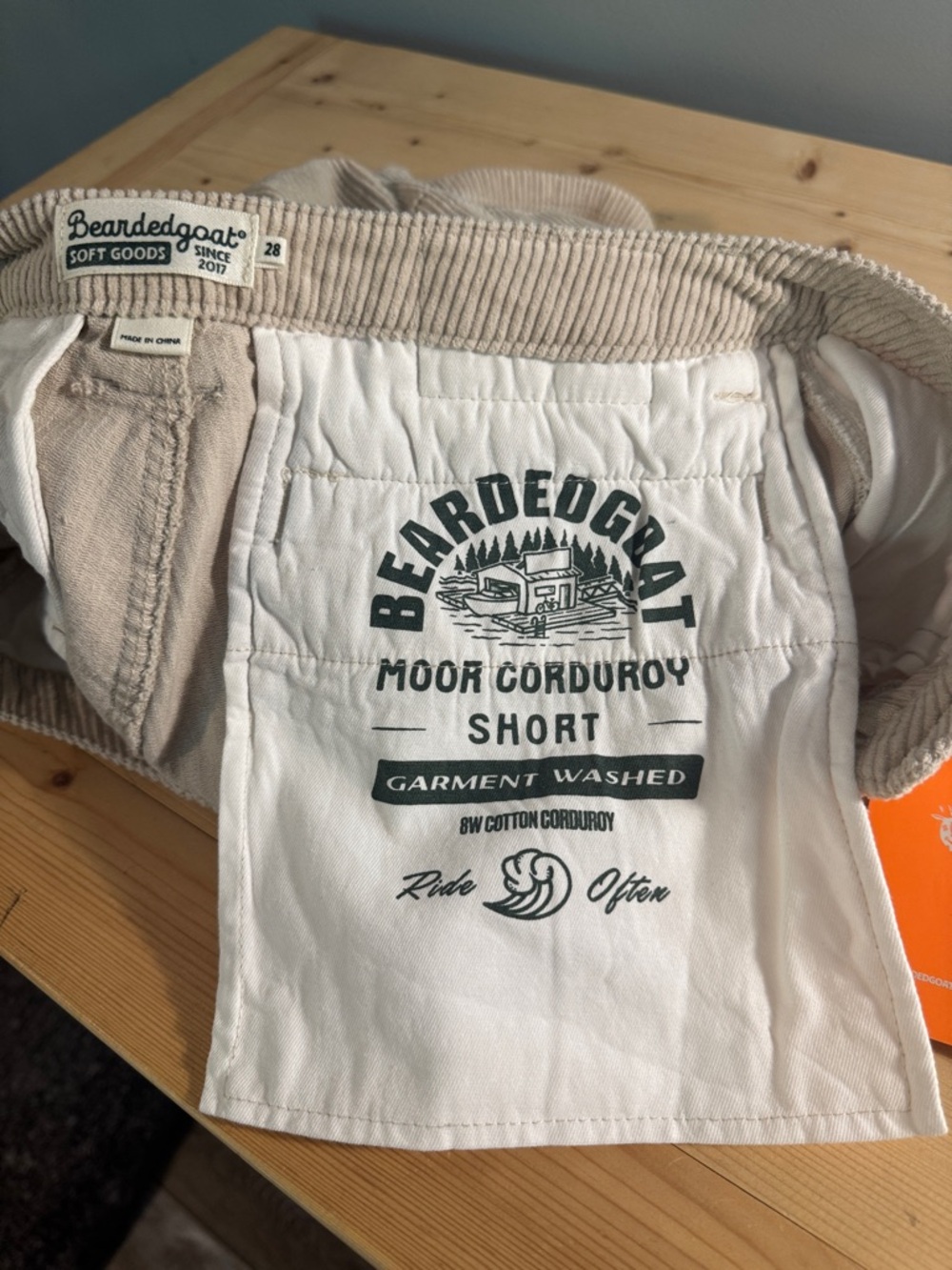 BEARDEDGOAT MOOR CORDUROY SHORTS